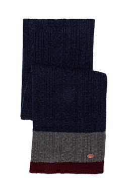 Мужской темно-синий шарф Неожиданная скидка в корзине