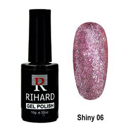 Rihard Shiny Gel Polish Гель-лак - коллекция "Шайн" с металлическим блеском, 10 мл, №06