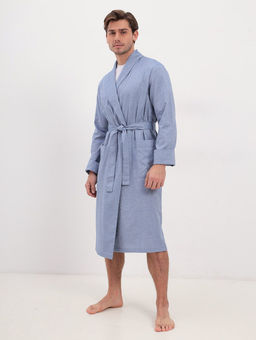 Халат муж. GREG GH-170-9228-голубой