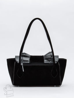 Сумка женская кожаная 2430-1Y black Polina&Eiterou