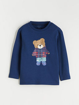 Ay? Teddy Bask?l? Erkek Bebek Pijama Tak?m?