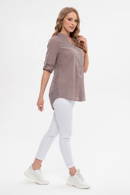 Рубашка М-479капучино