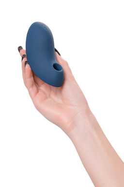 Вакуум-волновой бесконтактный стимулятор клитора Satisfyer Vulva Lover 2, силикон, синий  фото 6