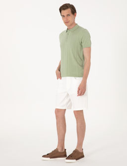 A__k Haki Slim Fit %100 Pamuk Polo Yaka Triko Ti__rt - Pierre cardin фото 4