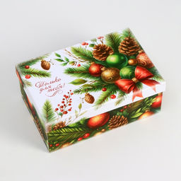 Набор подарочных новогодних коробок 10 в 1 «Ёлочные игрушки», 32.5×20×12.5 - 12×7×4 см