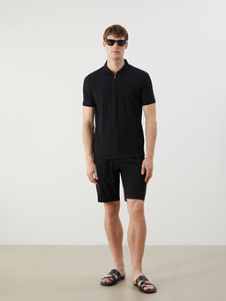 Polo Yaka Penye Erkek Ti??rt