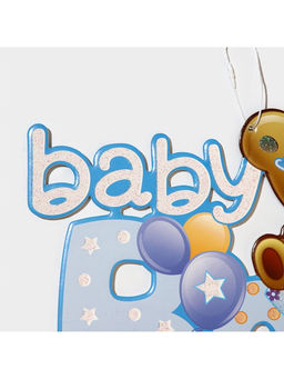 Украшение на гендер пати «Подвеска Baby Boy», 28.5×26 см, голубое