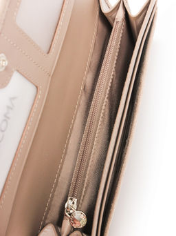 LACCOMA кошелек LA-1081-З-серо-бежевый натуральная замша