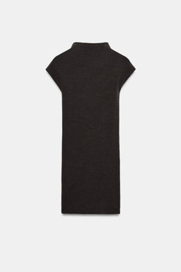 VESTIDO CORTO CUELLO PERKINS / Chocolate - Zara фото 4