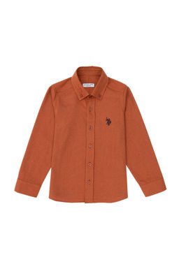 Базовая рубашка Brick с длинными рукавами для мальчика Неожиданная скидка в корзине