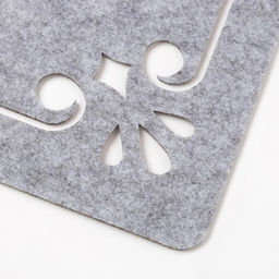 Салфетка декоративная Доляна «Классика», 30×30 см, серая