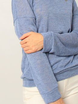 ДЖЕМПЕР ДЖ559 СИНИЙ МЕЛАНЖ - Assana фото 6