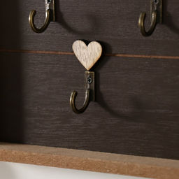 Настенные крючки декоративные Дерево. Сердечки, дерево, 2.7?30?20 см