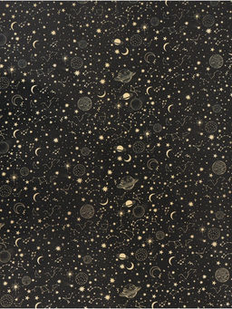 Цена за 10 шт. Бумага упаковочная глянцевая «Космос», 70 × 100 см