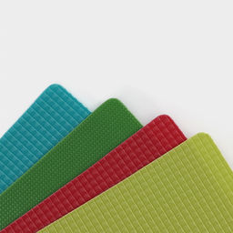 Доска разделочная Доляна, пластик, прямоугольная, противоскользящая, гибкая, 26×19 см, зелёная