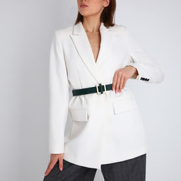 Ремень женский, ширина 3 см, пряжка металл, цвет зелёный - Simaland фото 2