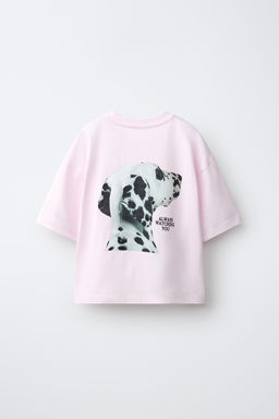CAMISETA ESTAMPADO PERRO / Rosa - Zara фото 5