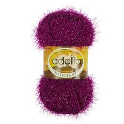 Пряжа ADELIA BRILLIANT 100% полиэстер 10 шт. х 50 г 90 м  5 м