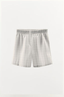 CHECK COTTON SHORTS - Zara фото 4