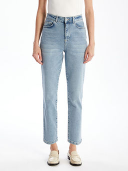 Straight Fit Kad?n Jean Pantolon