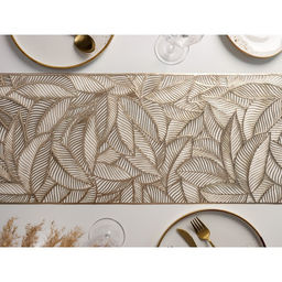 Дорожка на стол Доляна Листопад, 30150 см, цвет золотой  фото 3