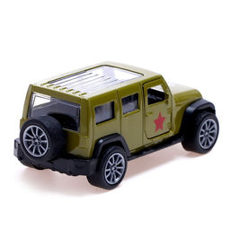 Машина металлическая Армия, 1:48, инерция, открываются двери, цвет зелёный - АвтоГрад фото 4
