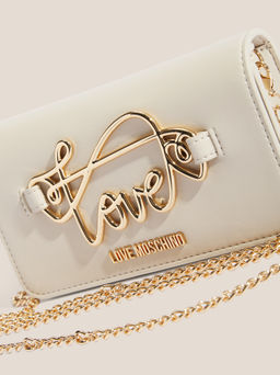 Клатч LOVE MOSCHINO SCRIPT SLG Артикул 4463875, молочно-бежевый  фото 2