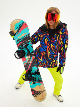 Женская горнолыжная сноубордическая куртка Alpha Endless Ultra Chaleur SNB 423/316_1 Разноцветный  фото 23