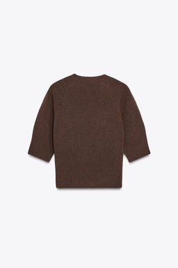 RIB KNIT SWEATER - Zara фото 8