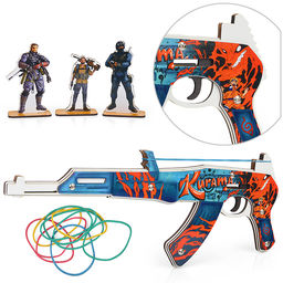 Автомат Резинкострел Карама Лед (с мишенями)