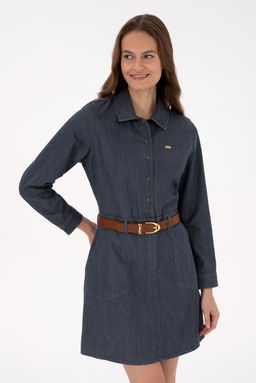 Kad_n Siyah Dokuma Elbise - U.s. polo assn фото 2