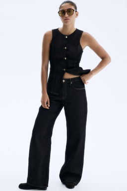 Feather Soft Wide Regular Jeans - H&m фото 7