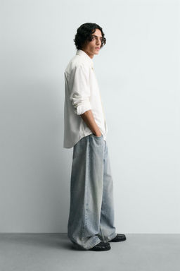 RIPPED BAGGY FIT JEANS - Zara фото 14