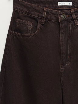 Джинсы wide leg с высокой посадкой / Zarina  фото 10