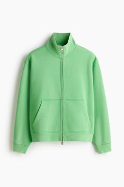 Chaqueta sudadera boxy con cremallera Loose Fit - H&m фото 3