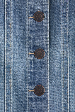 Top en denim con botonadura frontal - H&m фото 4