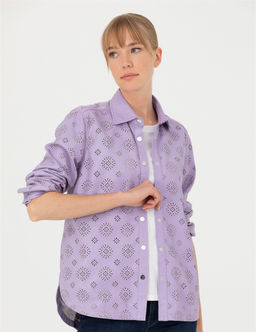 Eflatun Comfort Fit Uzun Kollu G_mlek - Pierre cardin фото 3