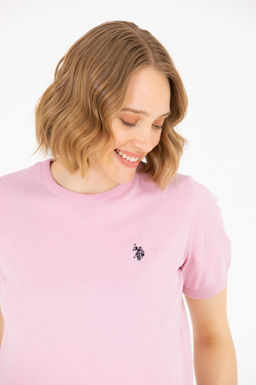 U. S. Polo Assn Женский свитер с круглым вырезом Магнолия