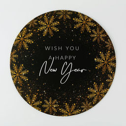 Цена за 5 шт. Подложка новогодняя под торт усиленная «Загадай желание», 30 см, 2 мм