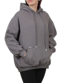 2610 GRAY Толстовка женская (85% хлопок, 10% полиэстер, 5% спандекс) - Fashion фото 2