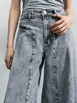 Джинсы ultra wide leg с высокой посадкой / Zarina фото 2