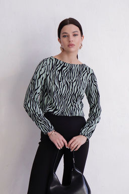 11740 Блуза без застёжки с принтом - Martichelli фото 3