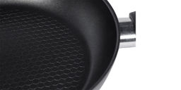 Калитва Сковорода 240мм 1ручка,стеклянная крышка, антипригарное покрытие рифл.дно (серия Кумир)  фото 3