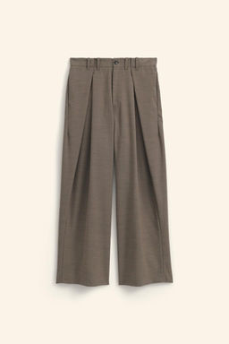 PLEATED WIDE-LEG TROUSERS - LIMITED EDITION - Zara фото 7