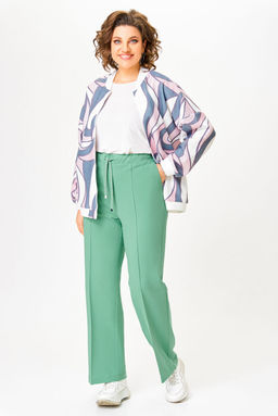 Блуза Swallow 803.2 черный+серебряный узор фото 462