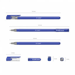 Цена за 12 шт. Ручка гелевая ErichKrause G-Cube® Stick Classic 0.5, цвет чернил черный (в коробке по 12 шт.)  фото 4