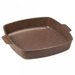 Противень с антипригарным покрытием 28х28х7см "Шоколад", s0,4см, литые ручки (Россия)