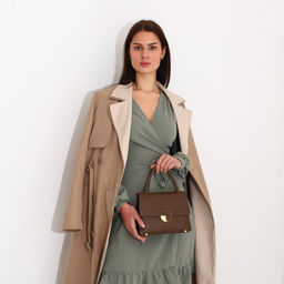 Сумка-мессенджер на клапане, цвет коричневый - Simaland фото 8