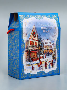 Коробка подарочная новогодняя, 20?10?26.5 см