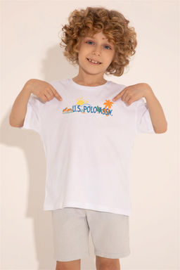 U. S. Polo Assn / Белая футболка с круглым вырезом для мальчика - U.s. polo assn фото 7